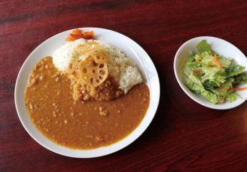 おしゃれに盛りつけられたカレー
