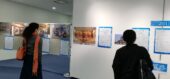 玉野図書館で開催中の瀬戸内国際芸術祭作品写真展示